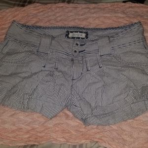 Aerie Blue Seersucker Shorts - Size 0